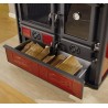 Cuisiniere a bois Rosa Reverse Tiroir de rangement de marque NORDICA EXTRAFLAMME