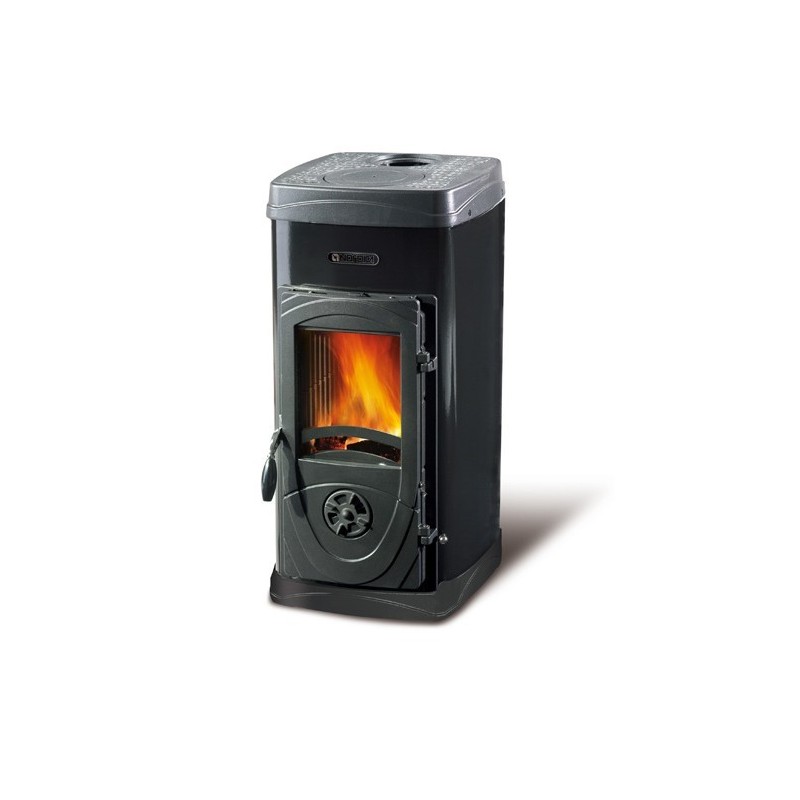 Poele a bois SUPER JUNIOR Acier Emaillé Noir Anthracite par NORDICA EXTRAFLAME