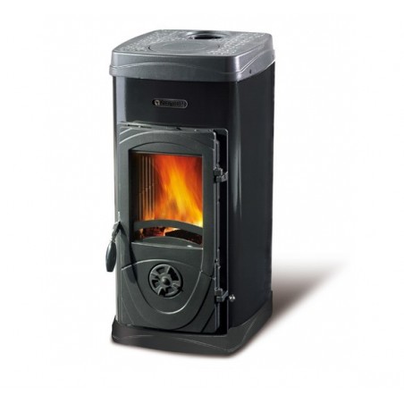Poele a bois SUPER JUNIOR Acier Emaillé Noir Anthracite par NORDICA EXTRAFLAME