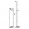 Tuyau émaillé cylindrique coulissant
