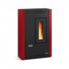 LUISELLA 5.0 – Poêle à granulés compact pour petits espaces Finition NORDICA Extraflame Acier Bordeaux