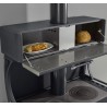 Cuisinière à bois MILLY Finition NORDICA Extraflame Céramique Elégance Blanc Infinity