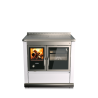Cuisinière à bois S 90 avec four Moderna RIZZOLI Moderna Perle Métalisé
