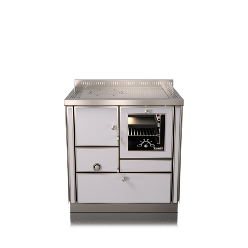 Cuisinière à bois RI 80 avec four Variant RIZZOLI Variant Blanc