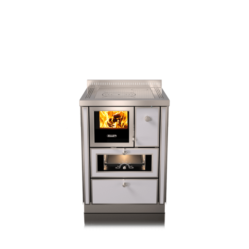 Cuisinière à bois RNVI 60 Variant avec four RIZZOLI Variant Blanc