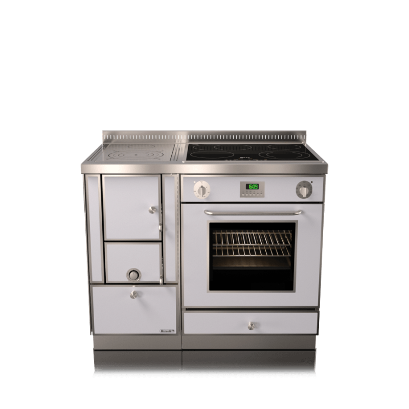 Cuisinière à bois RE 100 combi sans four RIZZOLI Standard Noir