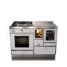 Cuisinière à bois RVE 120 Variant  combi avec four RIZZOLI Variant Blanc