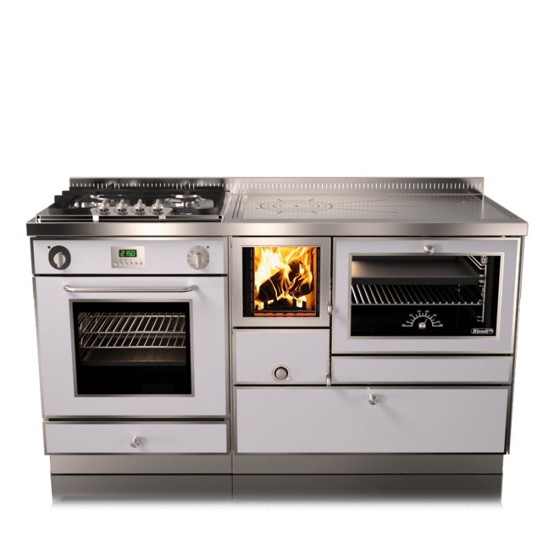 Cuisinière à bois RVE 150 Epoka combi avec four RIZZOLI Epoka P14