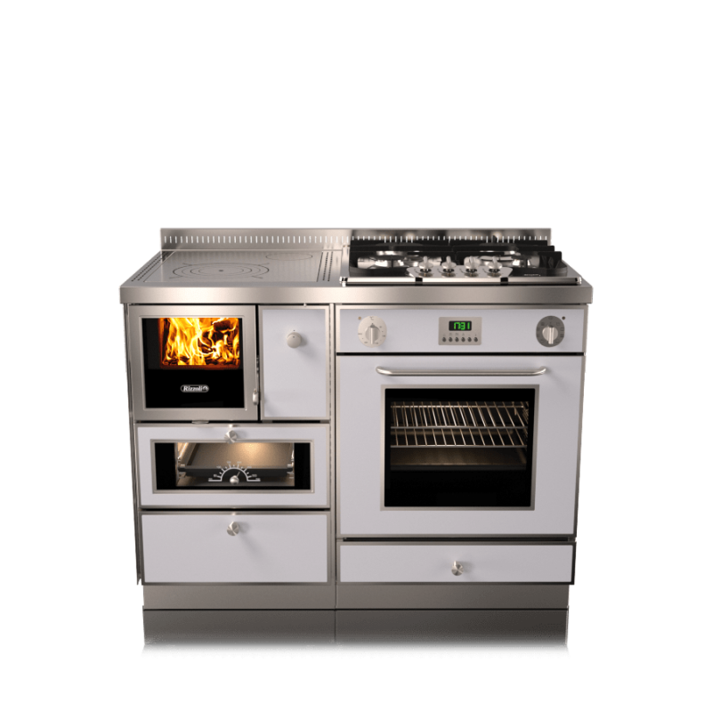 Cuisinière à bois RNVE 110 combi RIZZOLI Standard Noir