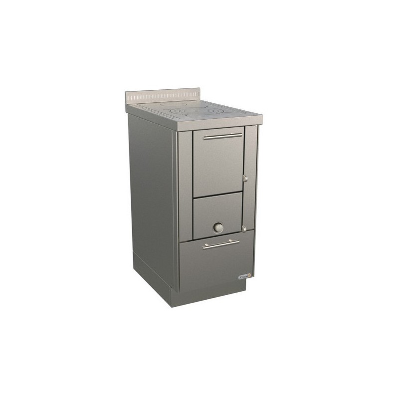 Cuisinière à bois  RE 40 sans four RIZZOLI Inox