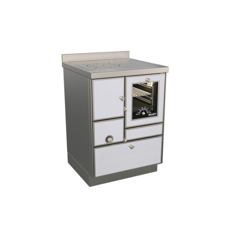 Cuisinière à bois RE 60  Variant avec four RIZZOLI Variant Blanc