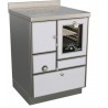 Cuisinière à bois RE 60  Variant avec four RIZZOLI Variant Blanc