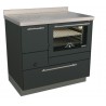 Cuisinière à bois RE 90 avec four RIZZOLI Standard Noir