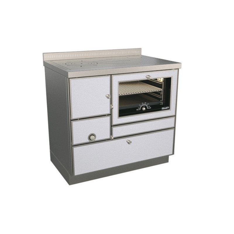 Cuisinière à bois RE 90 Variant avec four RIZZOLI Variant Blanc