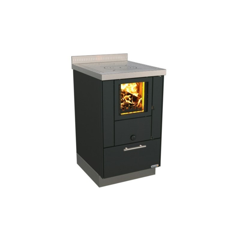 Cuisinière à bois RVE 50 sans four RIZZOLI Standard Noir