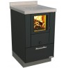 Cuisinière à bois RVE 50 sans four RIZZOLI Standard Noir