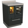 Cuisinière à bois RVE 60 avec four RIZZOLI Standard Noir