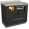 Cuisinière à bois RVI 90 avec four RIZZOLI Standard Noir
