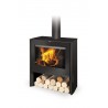 Poêle à bois RIANO bûches de 50 cm Finition ROMOTOP poêle à bois Acier