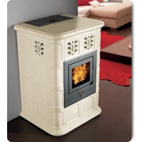 Poele a granules ARMONIA Céramique créme  par CS THERMOS