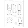 Poêle à bois EVORA T pivotant 360° Finition ROMOTOP poêle à bois Acier