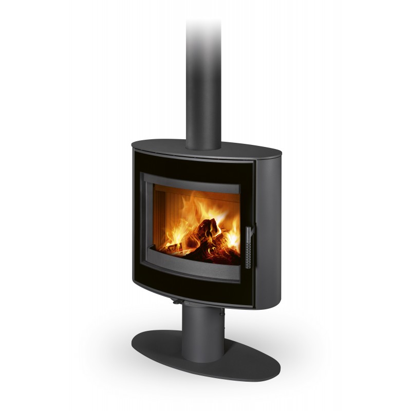Poêle à bois STROMBOLI G N24 vitre sérigraphiée Finition ROMOTOP poêle à bois Acier