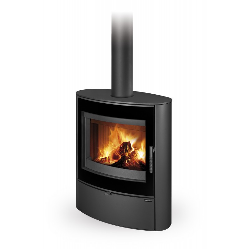 Poêle à bois NAVIA N24 G Vitre sérigraphiée Finition ROMOTOP poêle à bois Acier