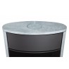 Poêle à bois NAVIA N24 G Accum Vitre sérigraphiée Finition ROMOTOP poêle à bois Pierre Serpentine