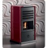 Poele a granules BIOLADY canalisable Céramique Rouge par CS THERMOS