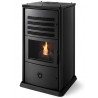 Poele a granules BIOSTILE Canalisable Métal Noir Brillant par CS THERMOS