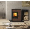 Poêle mixte MARGARET Finition NORDICA Extraflame Gres Corten