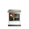 Cuisinière à bois S 80 avec four Moderna RIZZOLI Moderna Perle Métalisé