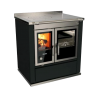 Cuisinière à bois S 80 avec four Moderna RIZZOLI Moderna Perle Métalisé