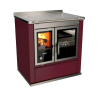 Cuisinière à bois S 80 avec four Moderna RIZZOLI Moderna Perle Métalisé
