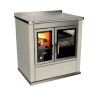 Cuisinière à bois S 80 avec four Moderna RIZZOLI Moderna Perle Métalisé