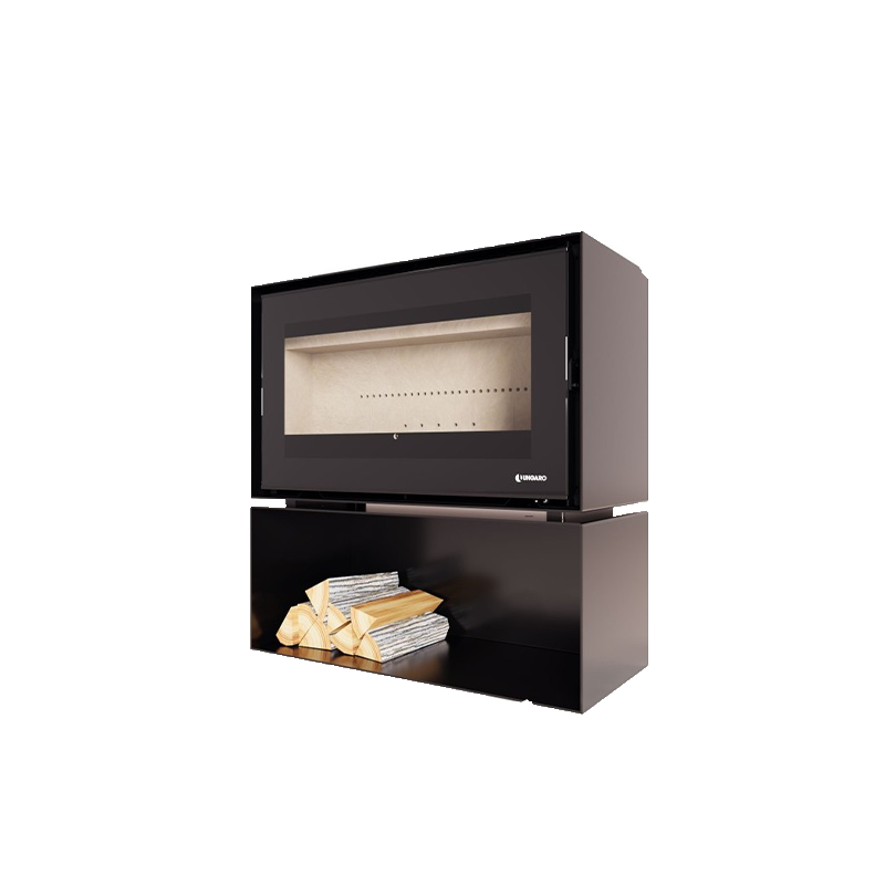 Poêle à bois LORIUM 90 FREE BOX bûches de 50 cm FINITION LORIUM Vitre en façade