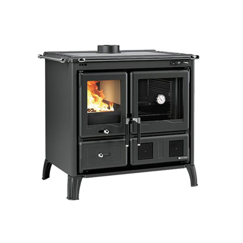 Cuisinière à bois GARDENIA 5.0 Finition NORDICA Extraflame Acier Noir Anthracite