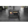 Cuisinière à bois GARDENIA XXL Finition NORDICA Extraflame Acier Noir Anthracite
