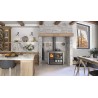 Cuisinière à bois Rosa XXL 5.0 - Petra Finition NORDICA Extraflame Pierre Naturelle