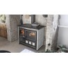 Cuisinière à bois Rosa XXL 5.0 - Petra Finition NORDICA Extraflame Pierre Naturelle