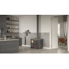 Cuisinière à bois Rosa XXL 5.0 - STEEL Finition NORDICA Extraflame Noir antracite