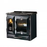 Cuisinière à bois Suprema 4.0 Finition NORDICA Extraflame Fonte Emaillée Noir Anthracite