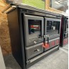 Cuisinière à bois Rosa XXL 5.0 - STEEL Finition NORDICA Extraflame Noir antracite