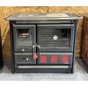 Cuisinière à bois Rosa XXL 5.0 - STEEL Finition NORDICA Extraflame Noir antracite