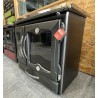 Cuisinière à bois Suprema 4.0 Finition NORDICA Extraflame Fonte Emaillée Noir Anthracite