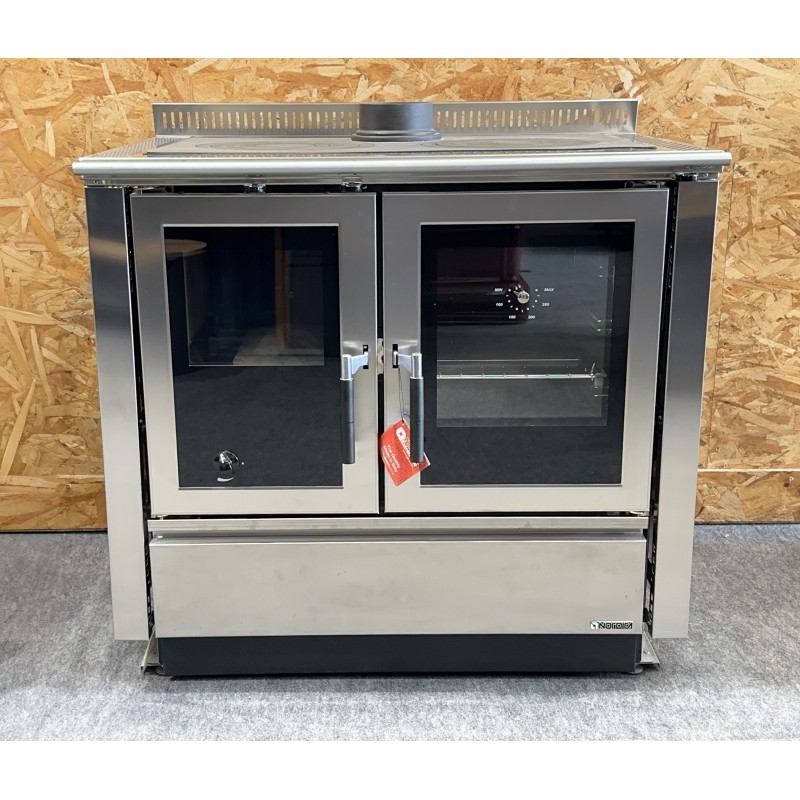 Cuisinière à bois Venezia encastrable Finition NORDICA Extraflame Inox