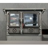 Cuisinière à bois Rosa 5.0 - STEEL Finition NORDICA Extraflame Acier Noir Anthracite