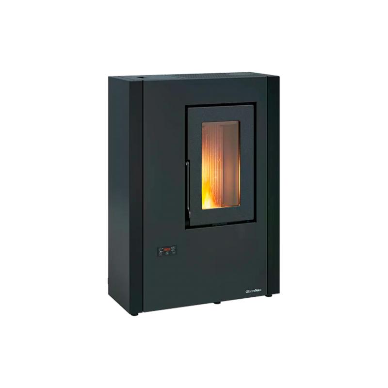 LUISELLA 5.0 MAXI – Poêle à granulés à grande autonomie Finition NORDICA Extraflame Acier Noir