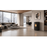 KETTY 5.0 – Poêle à granulés compact et performant Finition NORDICA Extraflame Acier Noir Anthracite
