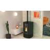 ANGY TOP – Poêle à granulés canalisable performant Finition NORDICA Extraflame Acier Noir